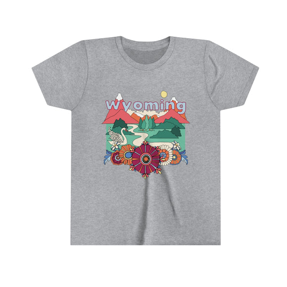Wyoming Youth T-Shirt - Boho Wyoming Kid's TShirt