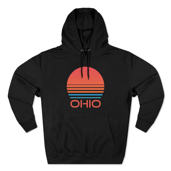 Premium Ohio Hoodie - Retro 80s Unisex Sweatshirt