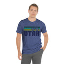 Utah T-Shirt - Retro Mountain Bike Adult Unisex Utah T Shirt-50