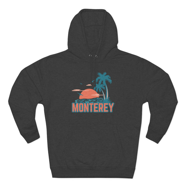 Premium Monterey, California Hoodie - Palm Tree Unisex Sweatshirt