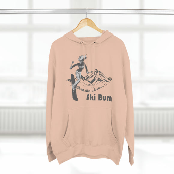 Premium Ski Bum Hoodie - Retro Unisex Sweatshirt