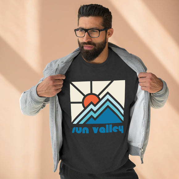 Premium Sun Valley, Idaho Crewneck Sweatshirt - Retro Unisex Sweatshirt