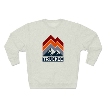 Buy oatmeal-heather Premium Truckee Sweatshirt - Retro Unisex Premium Crewneck Truckee, California Sweatshirt