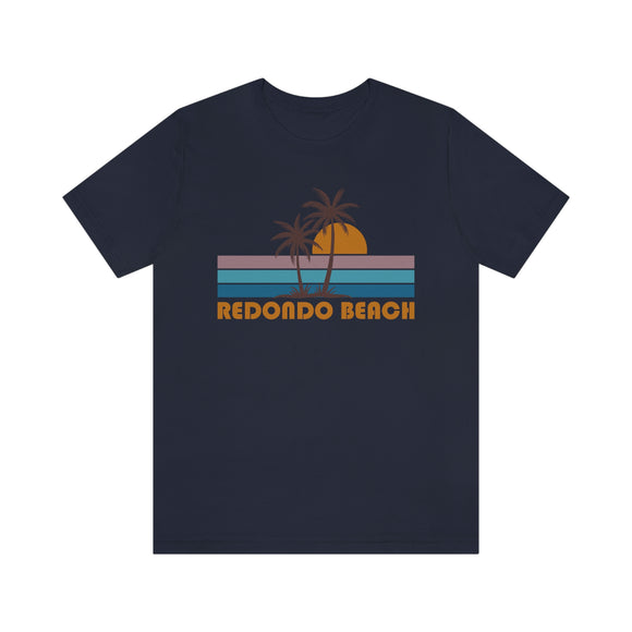 Redondo Beach, California T-Shirt - Retro Palm Tree Unisex Redondo Beach Shirt