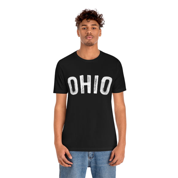 Ohio T-Shirt - Paint Text Unisex Ohio Shirt