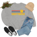Lake Tahoe, California Sweatshirt - Retro Sunrise Unisex-23