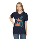 Maui, Hawaii T-Shirt - Retro Palm Tree & Beach Unisex Maui Shirt-61