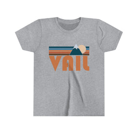 Vail Youth T-Shirt - Retro Mountain Colorado Kid's TShirt