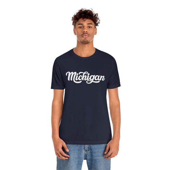 Michigan T-Shirt - Hand Lettered Unisex Michigan Shirt