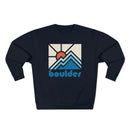Premium Boulder, Colorado Crewneck Sweatshirt - Retro Unisex Sweatshirt-1