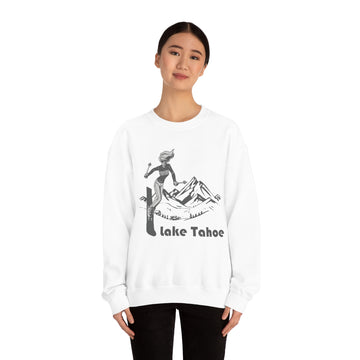 Lake Tahoe, California Sweatshirt - Vintage Style Ski Unisex - 0