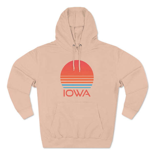 Premium Iowa Hoodie - Retro 80s Unisex Sweatshirt