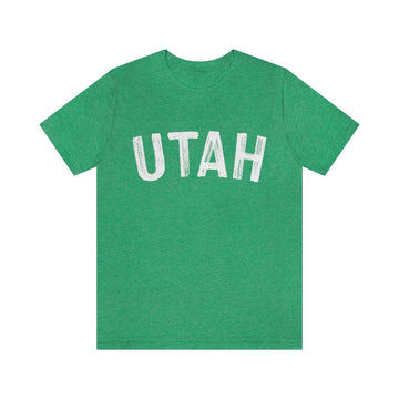 Buy heather-kelly Utah T-Shirt - Paint Text Unisex Utah Shirt
