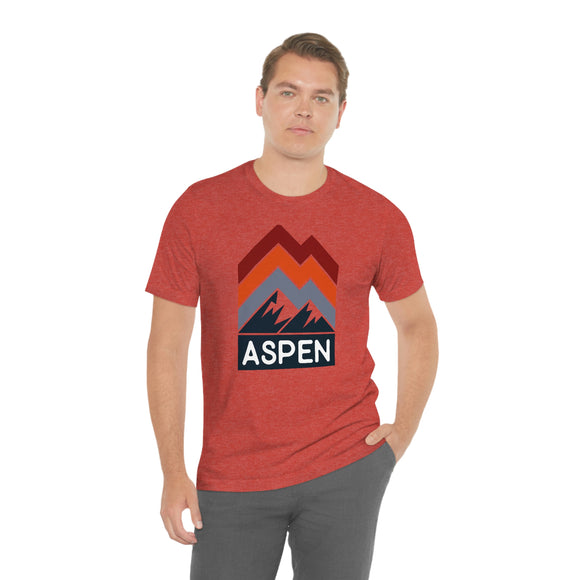 Aspen, Colorado T-Shirt - Retro Mountain Unisex Aspen Shirt