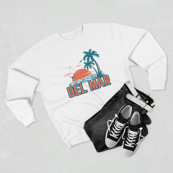 Premium Del Mar, California Sweatshirt - Unisex Premium Crewneck Sweatshirt