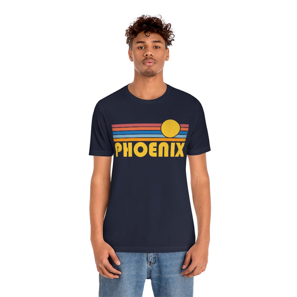Phoenix, Arizona T-Shirt - Retro Sun Unisex Phoenix T Shirt