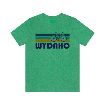 Buy heather-kelly Wydaho T-Shirt - Retro Mountain Bike Adult Unisex Wydaho T Shirt