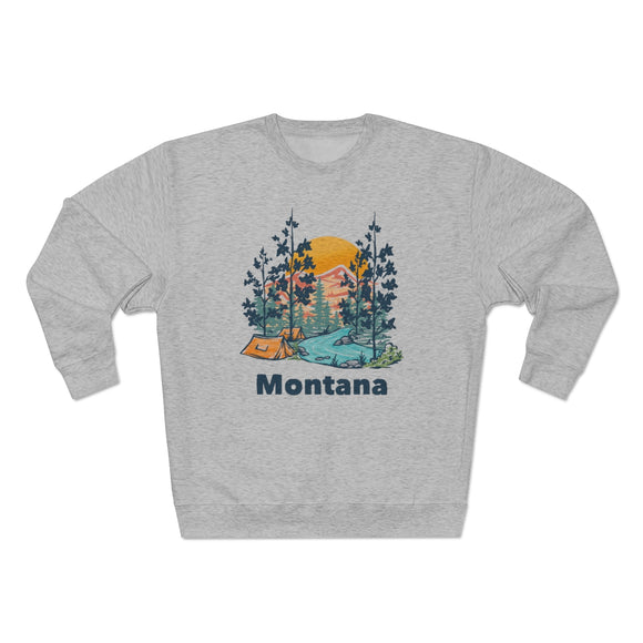 Premium Montana Sweatshirt - Unisex Premium Crewneck Montana Sweatshirt