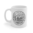 Virginia Mug - State Design White Ceramic Virginia Mug (11oz & 15oz)-2