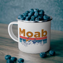 Moab, Utah Camp Mug - Mountain Sunset Enamel Campfire Moab Mug-1