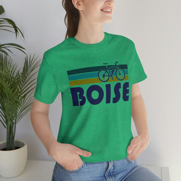 Boise T-Shirt - Retro Mountain Bike Adult Unisex Boise, Idaho T Shirt