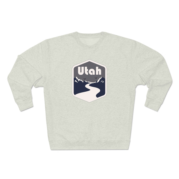 Premium Utah Crewneck Sweatshirt - Retro Unisex Sweatshirt