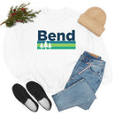 Bend, Oregon Sweatshirt - Retro Trees Unisex-7