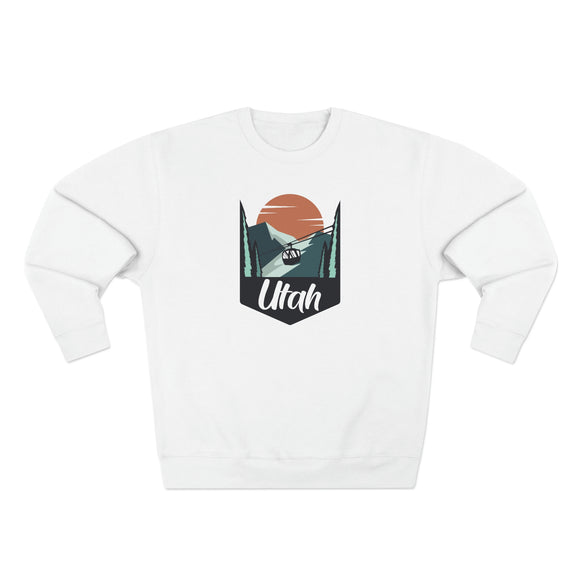 Premium Utah Crewneck Sweatshirt - Retro Unisex Sweatshirt