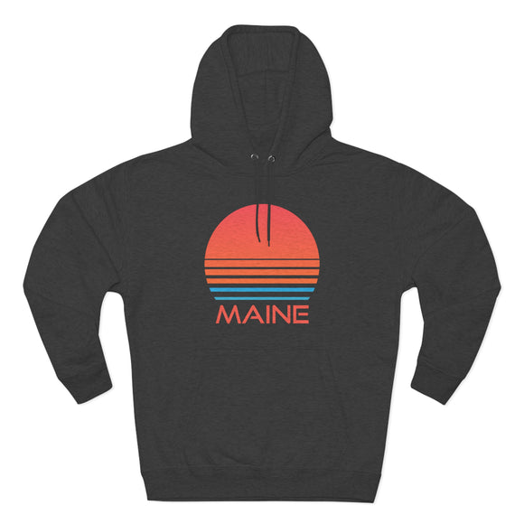 Premium Maine Hoodie - Retro 80s Unisex Sweatshirt