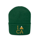 California Knit Beanie - Adult Embroidered I Heart / Love California Knit Hat-2