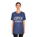 Aspen, Colorado Shirt - Paint Text Unisex Aspen T-Shirt-17
