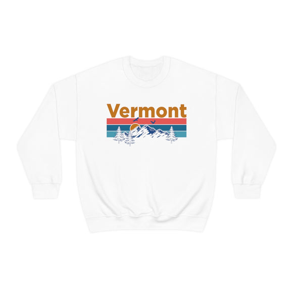 Vermont Sweatshirt - Mountain & Birds Unisex