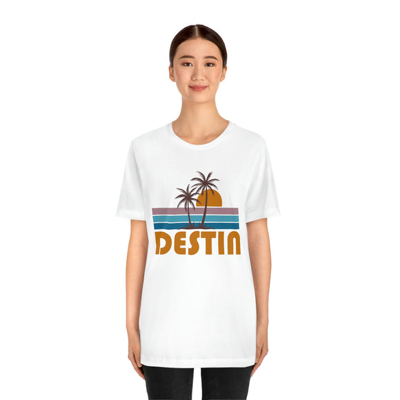 Destin, Florida T-Shirt - Retro Palm Tree Unisex Destin Shirt
