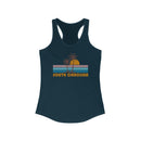 South Carolina Women's Tank - Retro Palm Tree Women's Racerback South Carolina Tank Top-3
