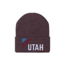 Utah Beanie - Adult Embroidered Retro Utah Knit Hat-17