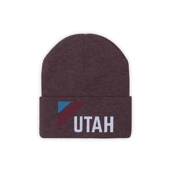 Utah Beanie - Adult Embroidered Retro Utah Knit Hat