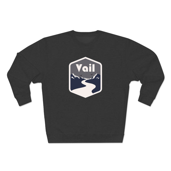Premium Vail, Colorado Crewneck Sweatshirt - Retro Unisex Sweatshirt