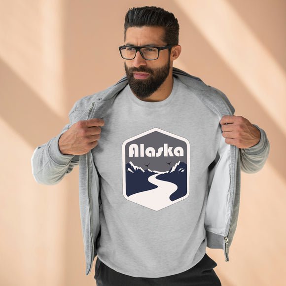 Premium Alaska Crewneck Sweatshirt - Retro Unisex Sweatshirt