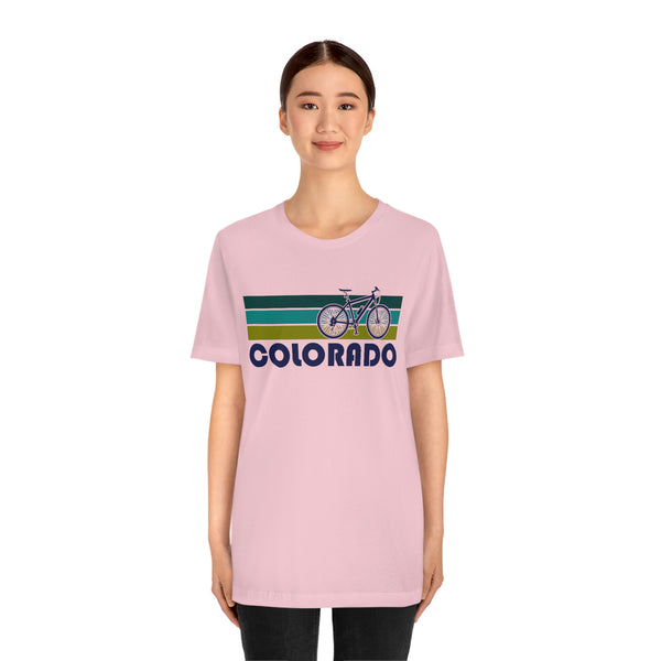 Colorado T-Shirt - Retro Mountain Bike Adult Unisex Colorado T Shirt