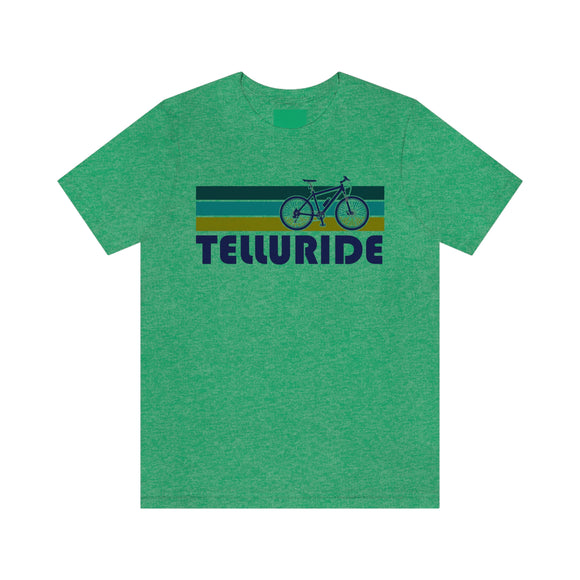 Telluride T-Shirt - Retro Mountain Bike Adult Unisex Telluride, Colorado T Shirt