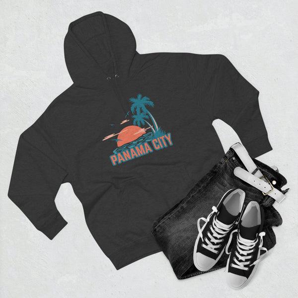 Premium Panama City, Florida Hoodie - Palm Tree Unisex Sweatshirt