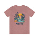 Alaska T-Shirt - Mountain Illustration Unisex Alaska Shirt-17