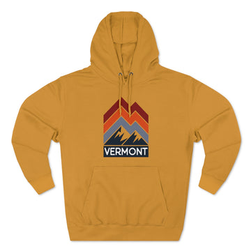 Buy mustard Premium Vermont Hoodie - Retro Unisex Sweatshirt
