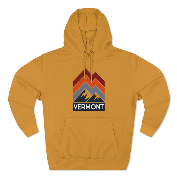 Premium Vermont Hoodie - Retro Unisex Sweatshirt