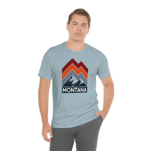 Montana T-Shirt - Retro Mountain Unisex Montana Shirt