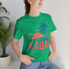 Kauai, Hawaii T-Shirt - Retro Palm Tree & Beach Unisex Kauai Shirt
