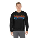 Jackson Hole, Wyoming Sweatshirt - Mountain & Birds Unisex-12