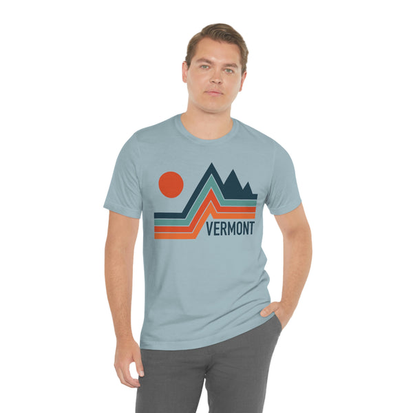 Vermont T-Shirt - Retro Mountain Unisex Vermont Shirt