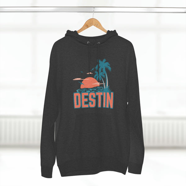 Premium Destin, Florida Hoodie Hoodie - Palm Tree Unisex Sweatshirt