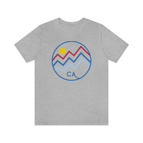 Buy athletic-heather California T-Shirt - Retro Unisex California T Shirt